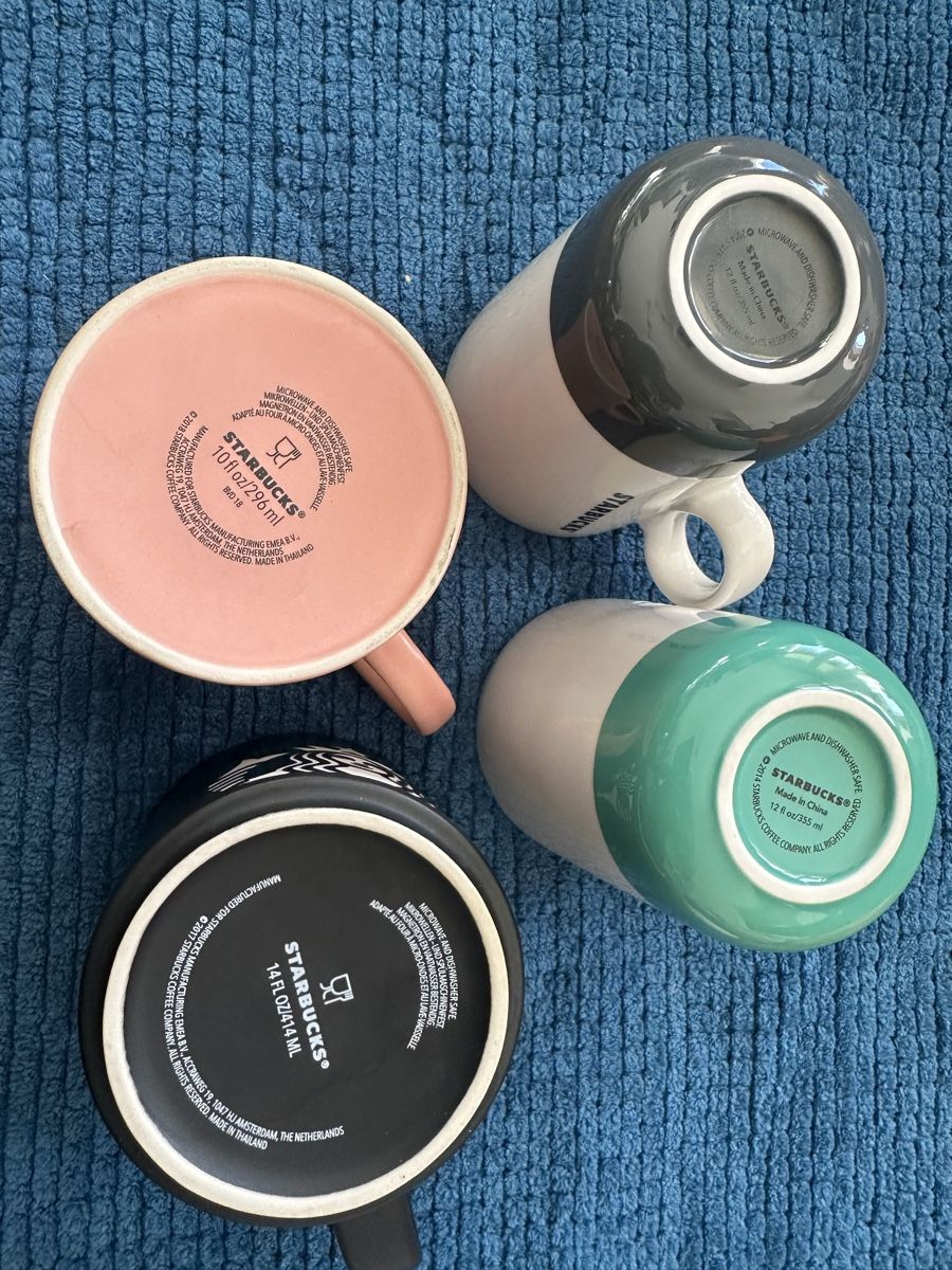Starbucks Tazze: Starbucks 4 Kaffeetassen Becher – Nuovo (secondo la descrizione) da Uster venduto da bek_v2ct 6