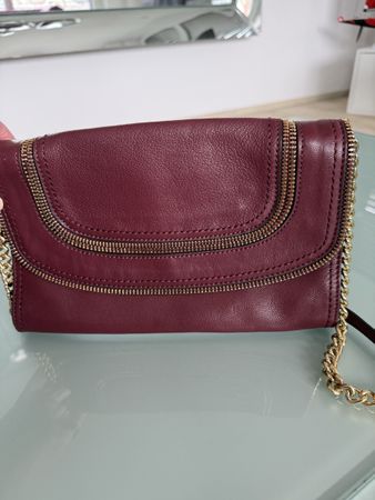 Michael Kors Burgundy Leather Crossbody Bag - Chic!