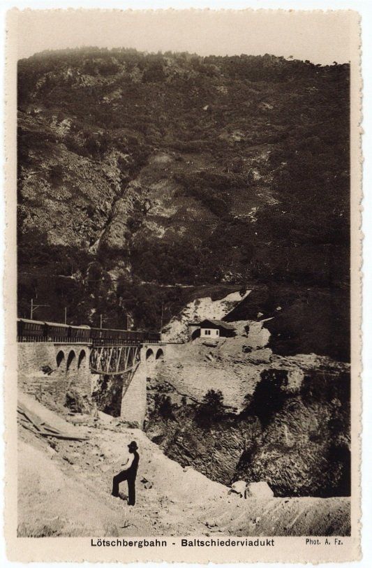 Cartoline postali: E 49 LÖTSCHBERGBAHN BALTSCHIEDERVIADUKT – Nuovo (secondo la descrizione) da Fribourg venduto da philafri