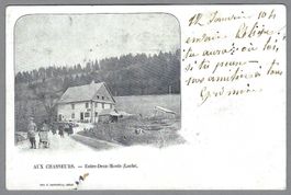 1906, LE LOCLE, AUX CHASSEURS ENTRE-DEUX-MONTS, ANIMÉE