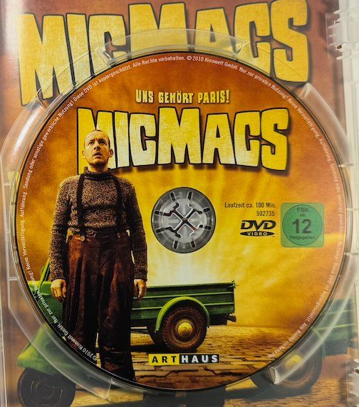 Tutti i DVDs: DVD MICMACS - UNS GEHÖRT PARIS mit DANY BOON – Usato da Wisen venduto da gigisna 1