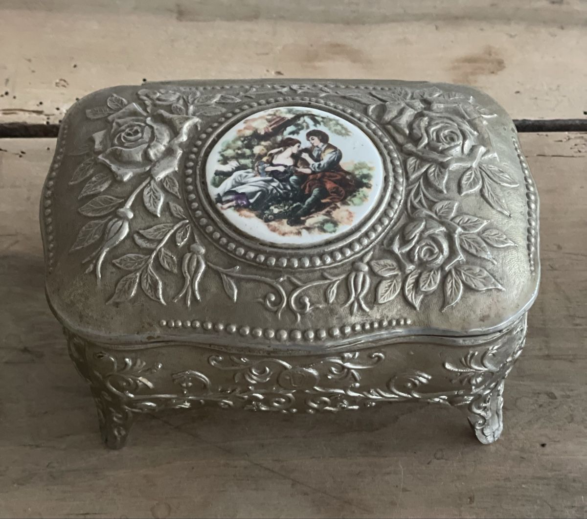 Tutte le decorazioni: Vintage Schatulle mit Romantik Dekor. – Usato da Schaffhausen venduto da marakesch41