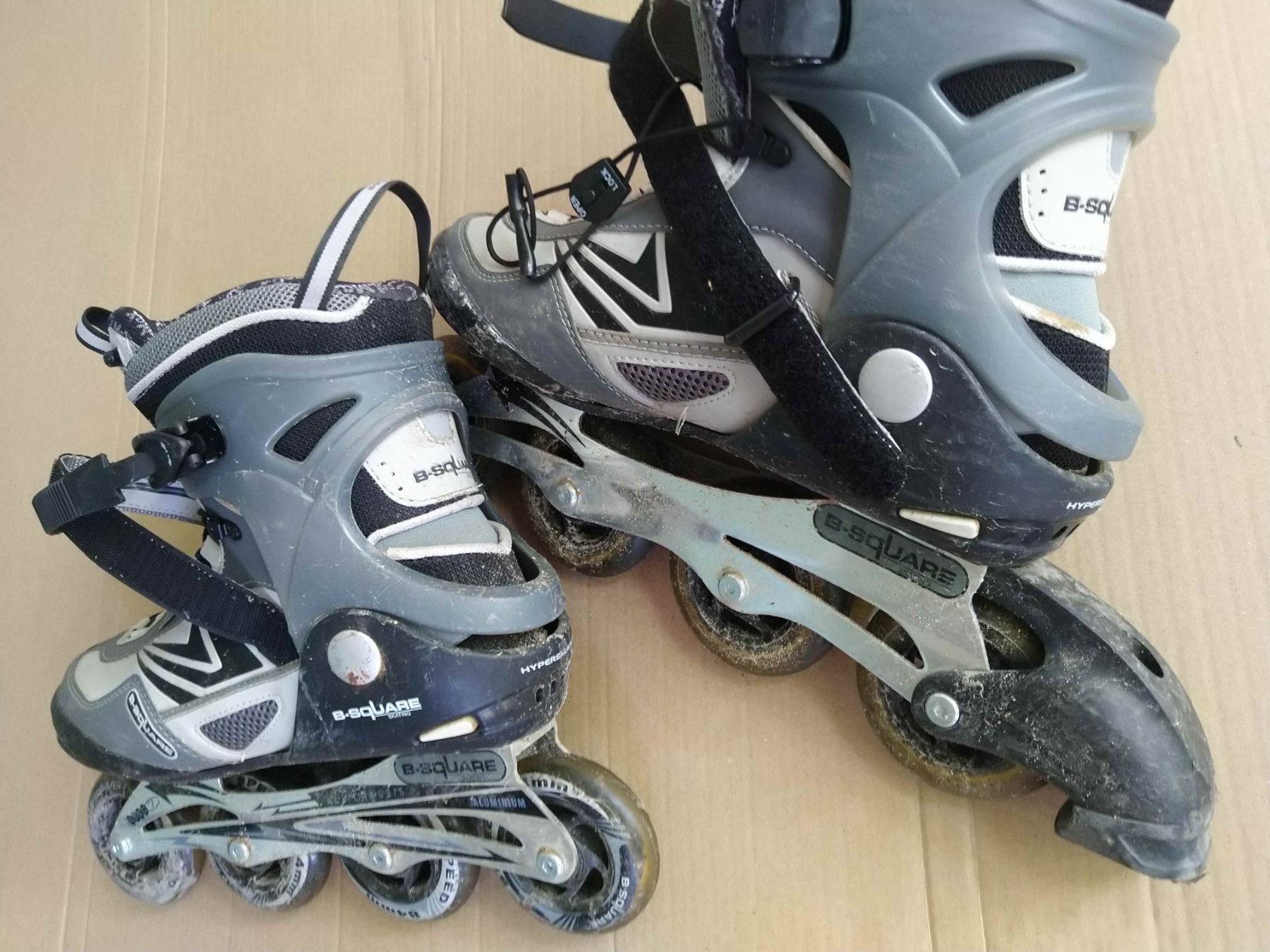 Patins à roul. & inline: InLine Rollschuhe B-Square Gr. 43, Bremsgummi OK – D'occasion à Hemishofen par Roefix94 1