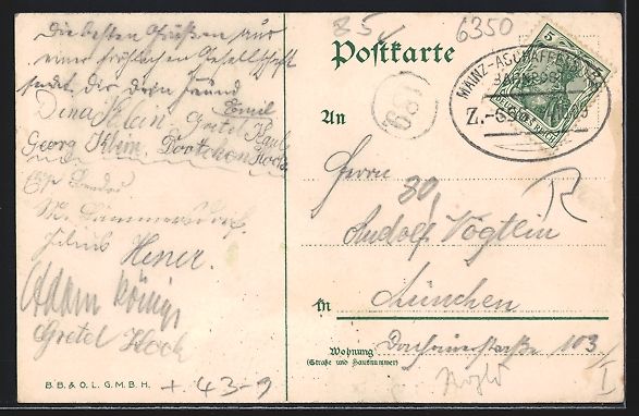 Cartoline postali: Bruno Bürger, Ottillie Nr. 151: Gruss v – Usato da Berlin venduto da bartko-reher 1