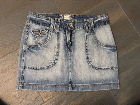 L.O.G.G Jeans Minirock, Gr. 40, Denim - perfekt für Sommer!