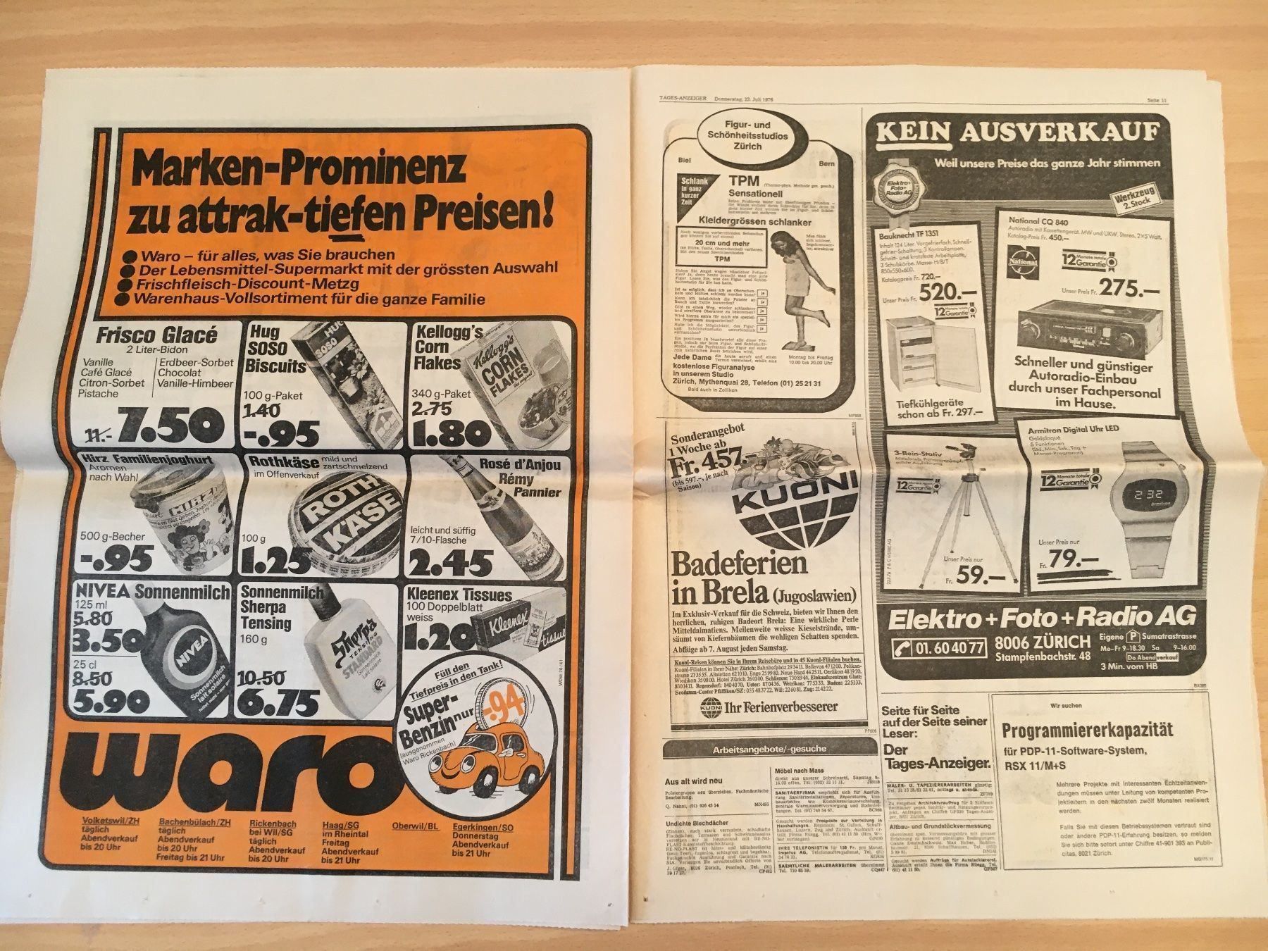 Zeitschriften & Magazine: Tagesanzeiger vom 22. Juli 1976 – Gebraucht aus Luzern von Jiggy_8898 3
