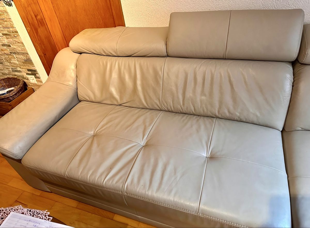 Sofas: Leder Polstergarnitur – D'occasion à Blumenstein par 911Peschi