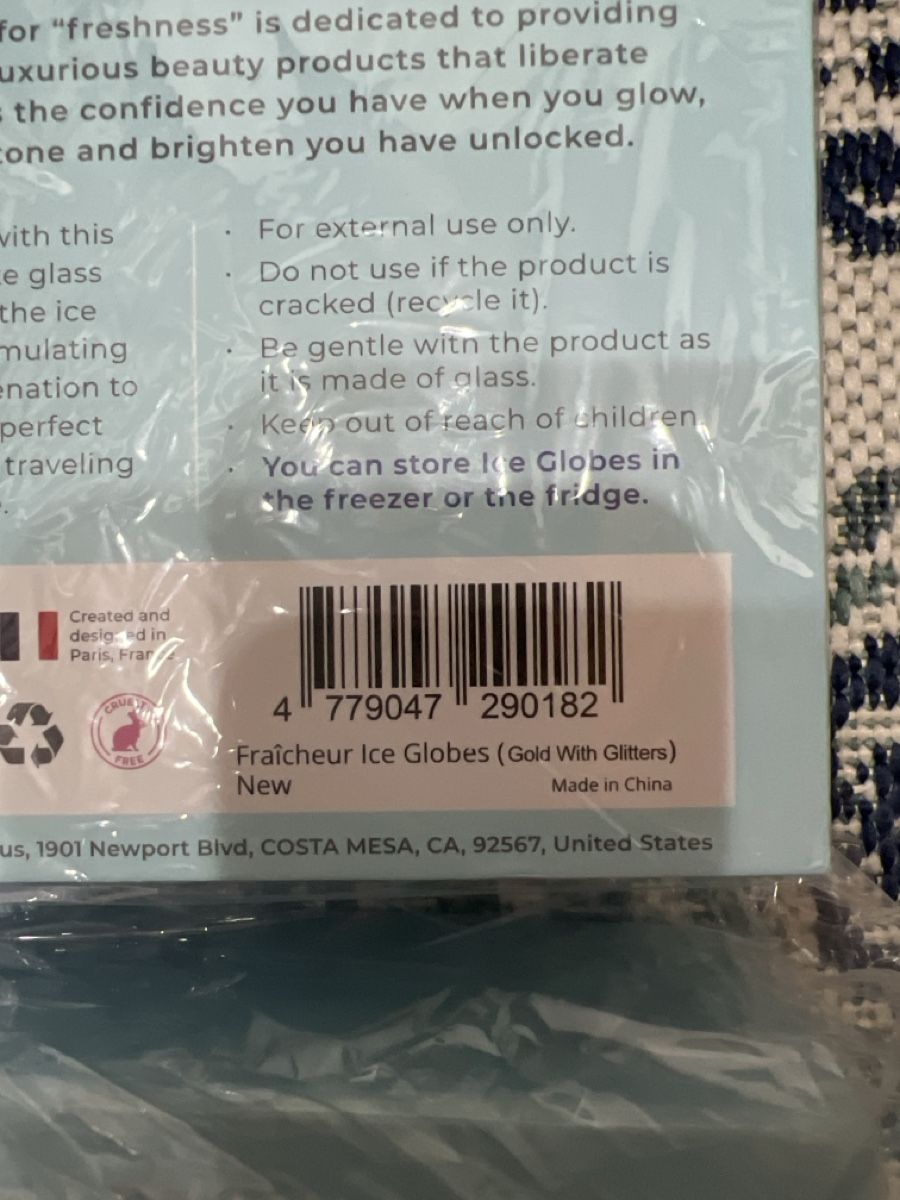 Cura del viso: Fraicheur Paris ICE Globes – Nuovo e nell'imballaggio originale da Wolfwil venduto da Vessie 2
