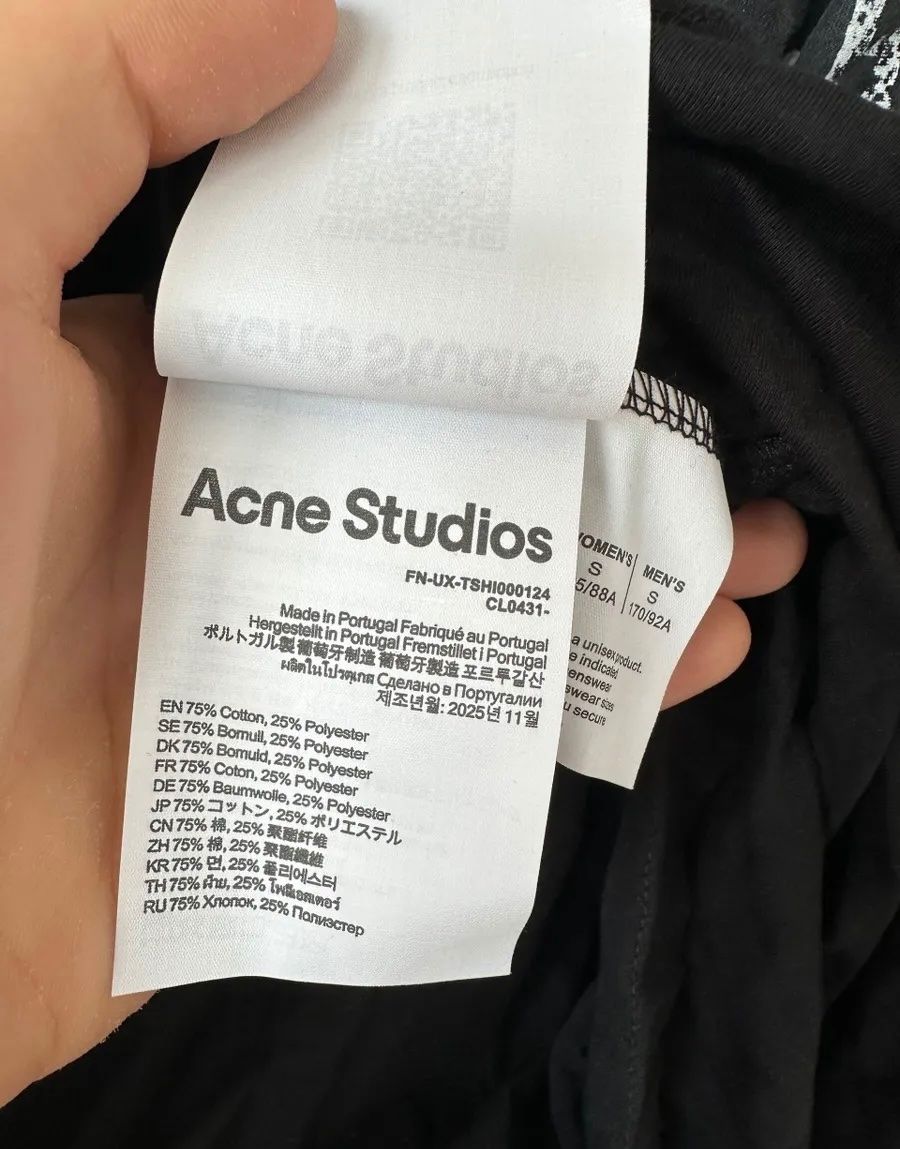 Acne Studios T-shirt: Acne Studios Longsleeve Gr. S, Farbe schwarz – Nuovo (secondo la descrizione) da Triesen venduto da atos87 3