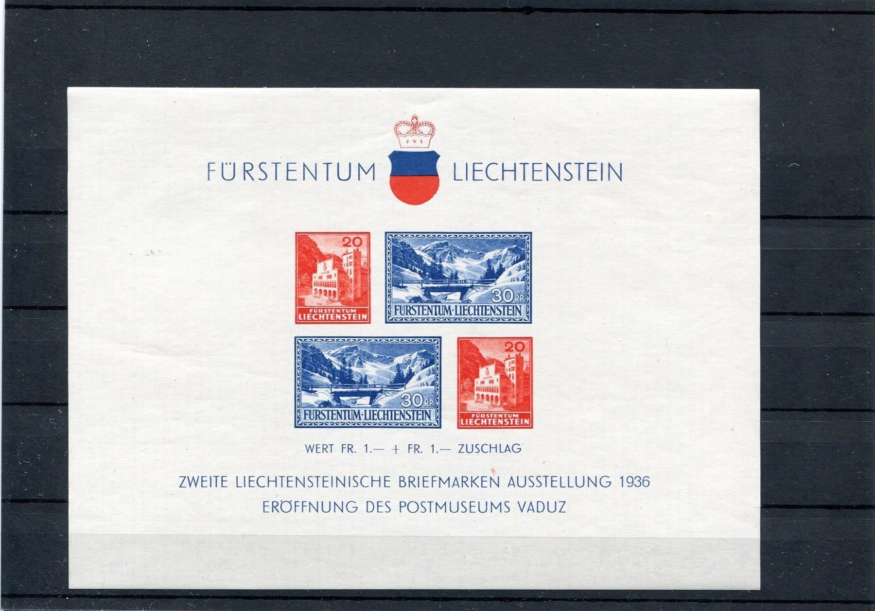 Tous les timbres: FL 1936 Block postfrisch – D'occasion à Winterthur par Kyoung
