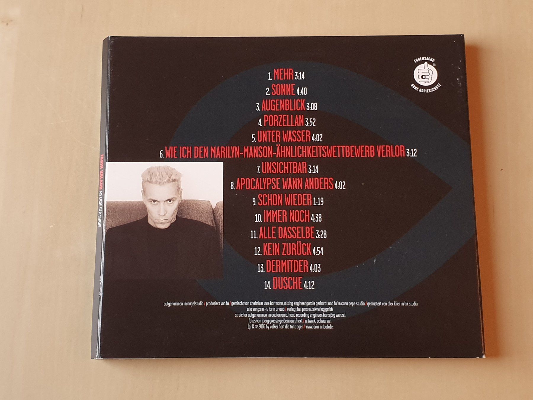 CD: Farin Urlaub Am Ende der Sonne – Usato da Stansstad venduto da collectorsshop 1