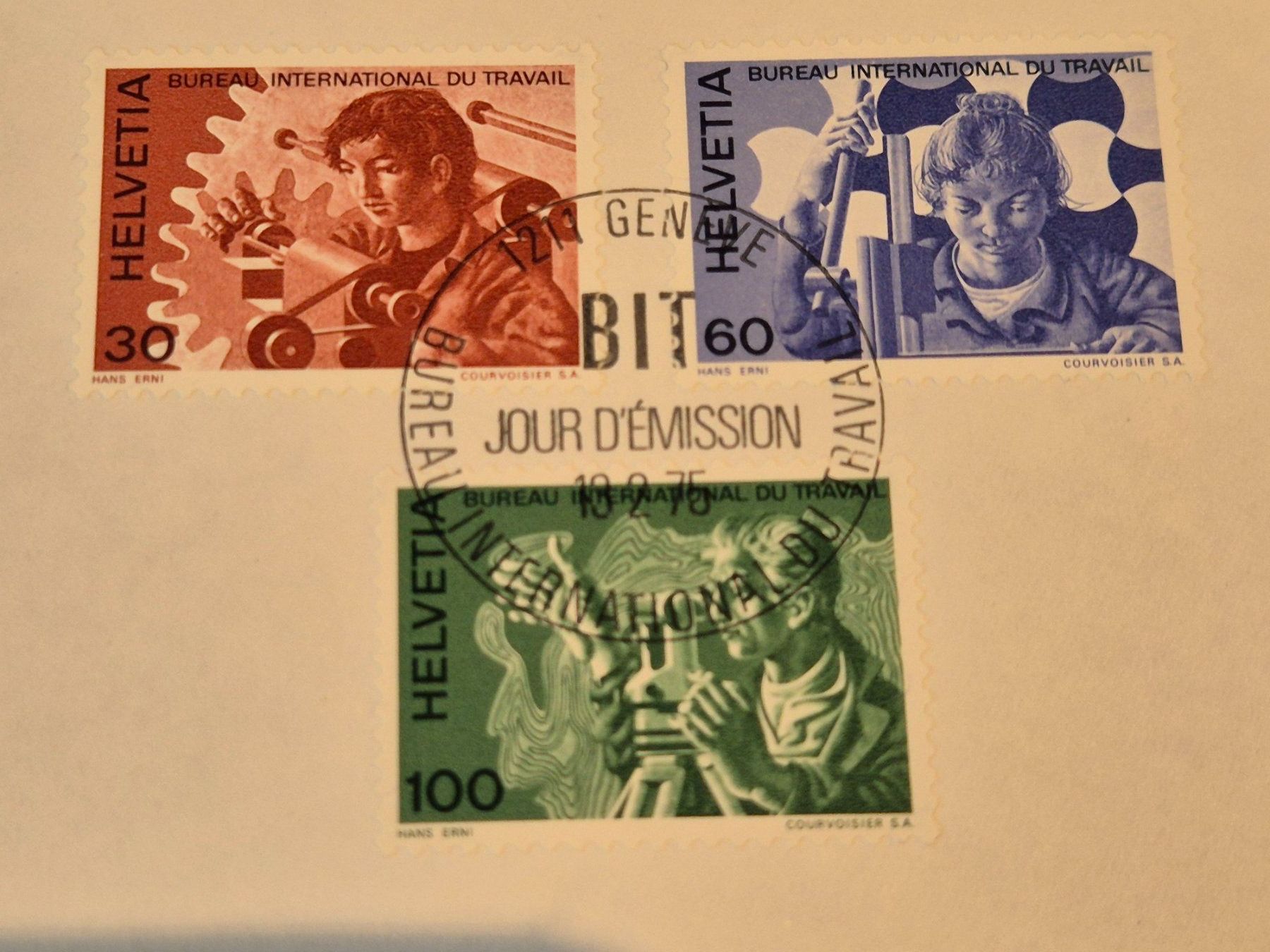 Tutti i francobolli: Ersttagsbrief BIT Dienstmarken 13.2.1975 – Usato da Seewen SZ venduto da SuperpumaDisplayTeam 3