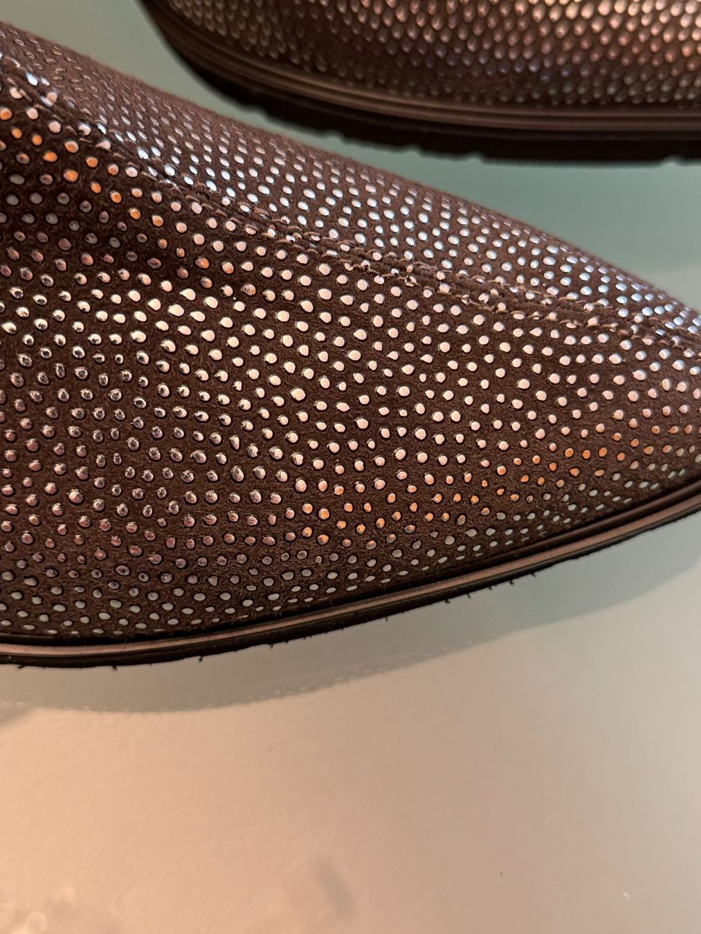 Brunate Scarpe da donna: Damen Stiefeletten Leder mit Glitzer – Nuovo (secondo la descrizione) da Unterägeri venduto da Jr61 5