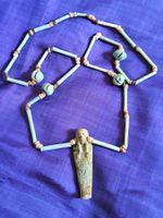 Antike Uschebti Figur HalsKette Collier Aegypten