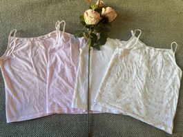 4 X débardeur or under vest for Autumn girl - age 7-8 years
