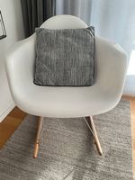 Eames Stil Schaukelstuhl weiss