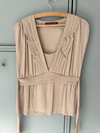 Comptoir des Cottoniers Top aus Viskose Nude / Taupe