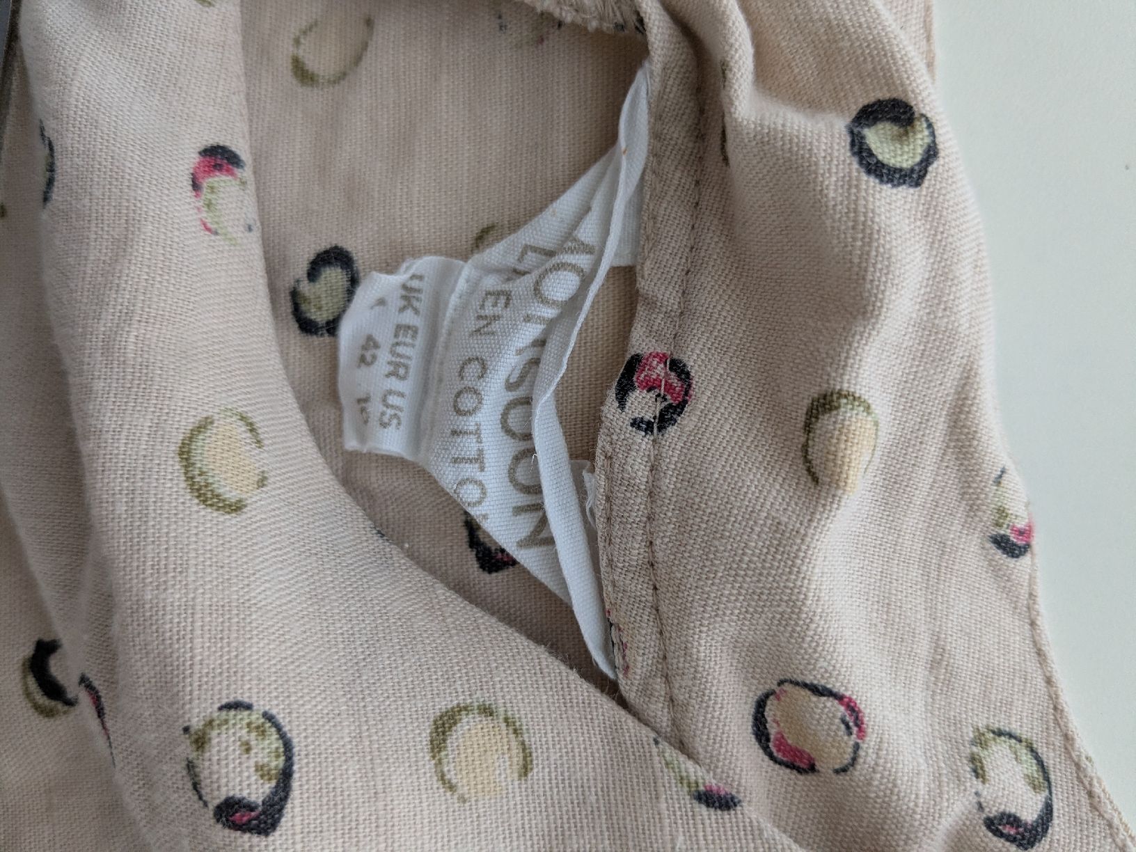 Camicette: Monsoon Leinen Baumwolle  Gr.40 beige gemustert Sommer – Usato da Rorschach venduto da olg_5qq2 2