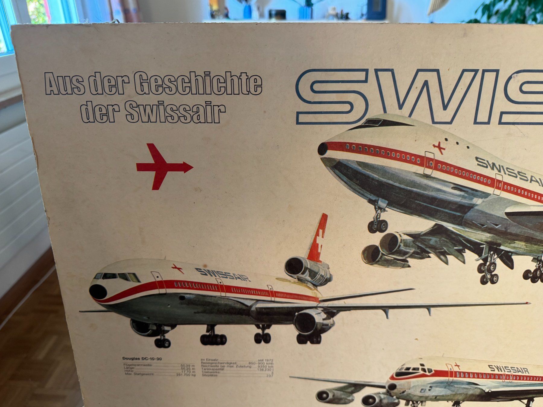 Foto & Immagini: Plakat Swissair Flottengeschichte – Usato da Illnau venduto da Condor477 2