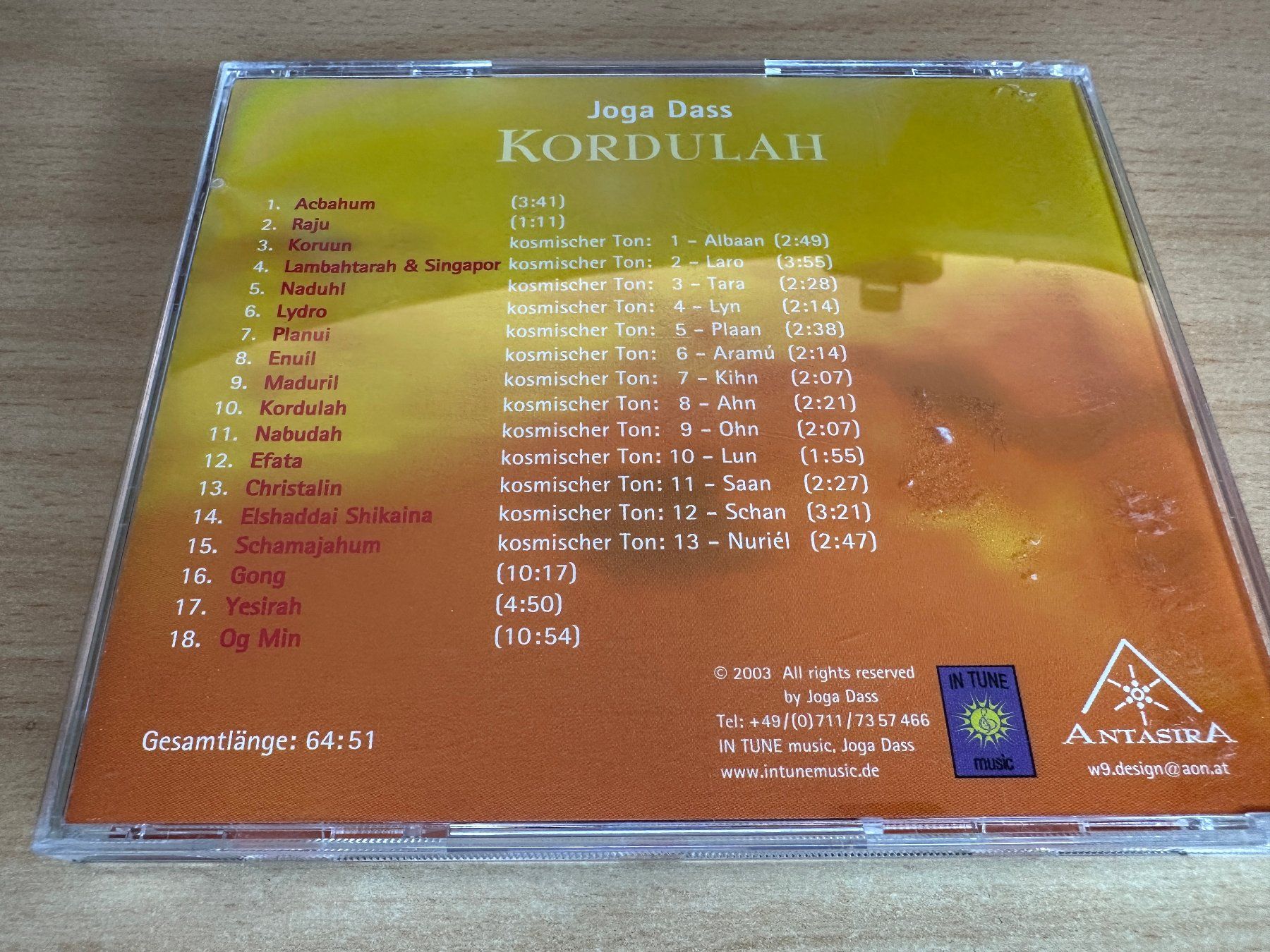 CDs: Joga Dass – Kordulah – Gebraucht aus Rikon im Tösstal von Alpenmutz 1
