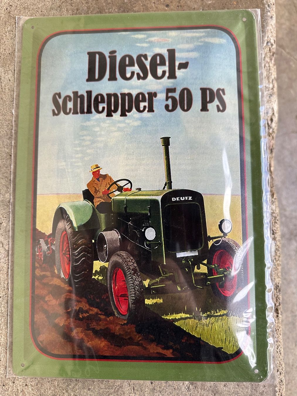 Insegne: Deutz diesel schlepper 50ps oldtimer classic traktor – Nuovo (secondo la descrizione) da Reinach AG venduto da rares75