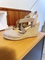 Keilabsatz Sandalen beige Grösse 38 guter Zustand