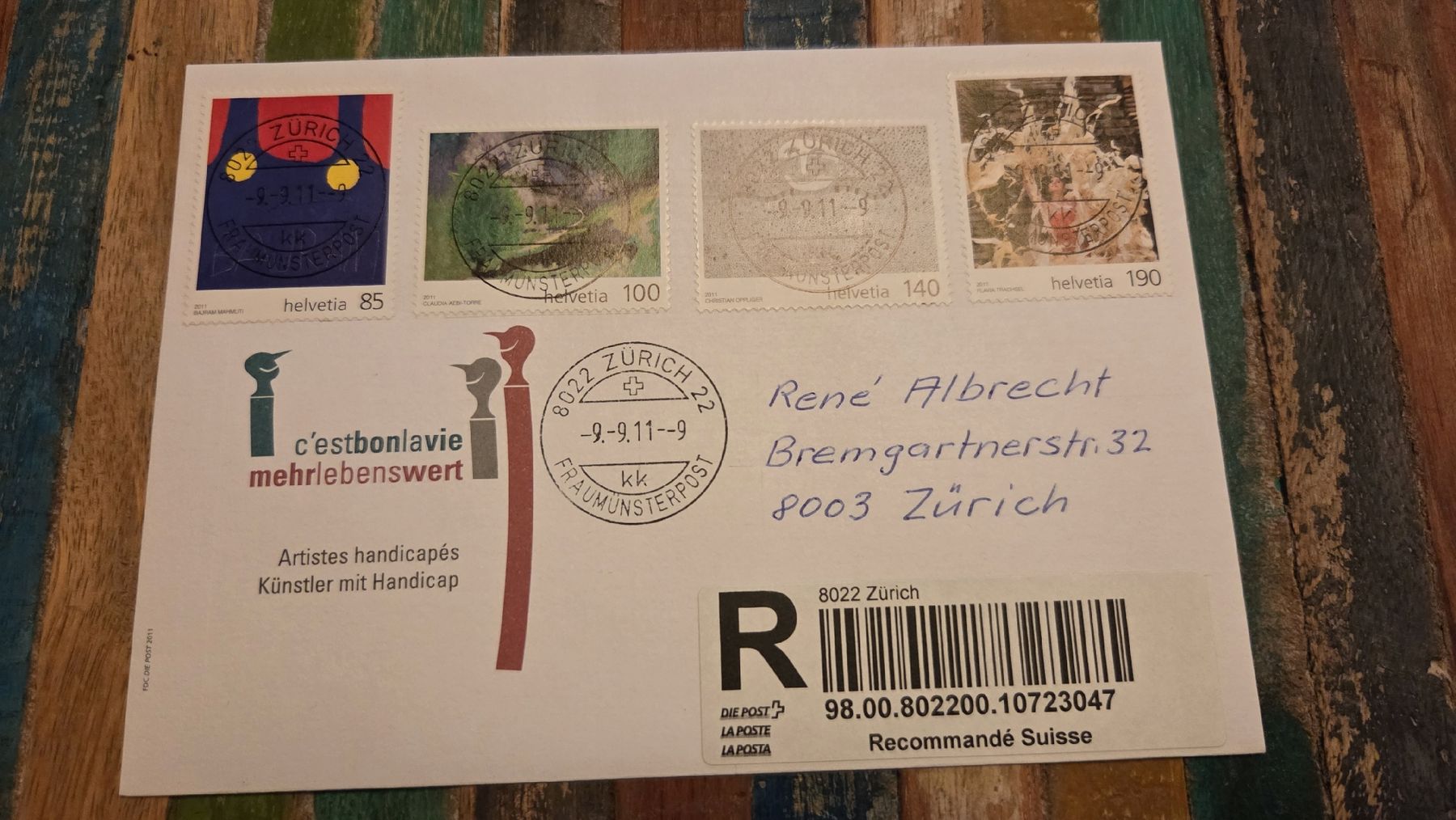 Alle Briefmarken: 2011 FDC Vollstempel Sondermarken – Gebraucht aus Arni AG von Moth68