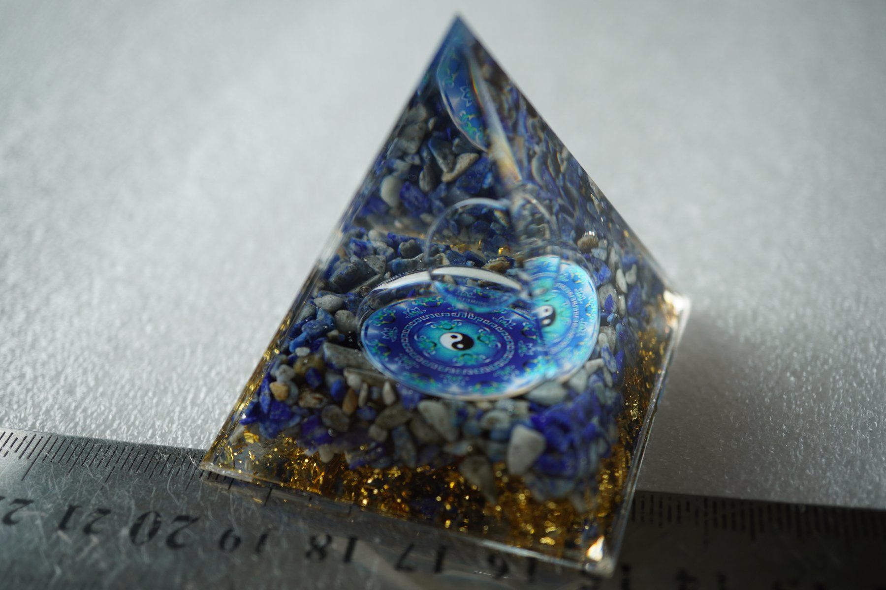 Minerali & Pietre curative: Lapis Lazuli   Kugel  Quarz Orgonit -Pyramide – Nuovo e nell'imballaggio originale da Eschenbach SG venduto da topstone 6
