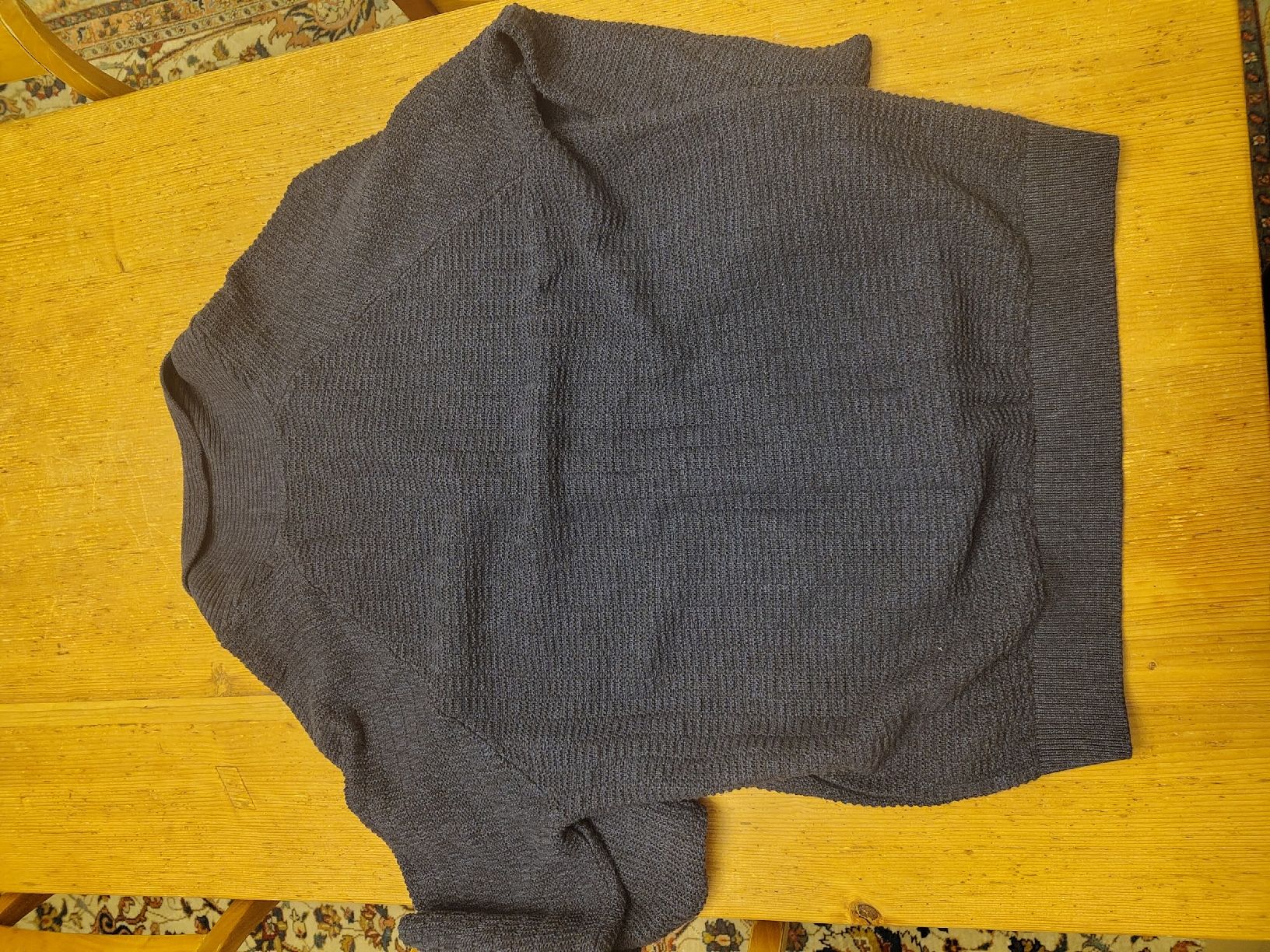 Jacken: Blaue Strickjacke – Gebraucht aus Meiringen von 333_5c9c 3