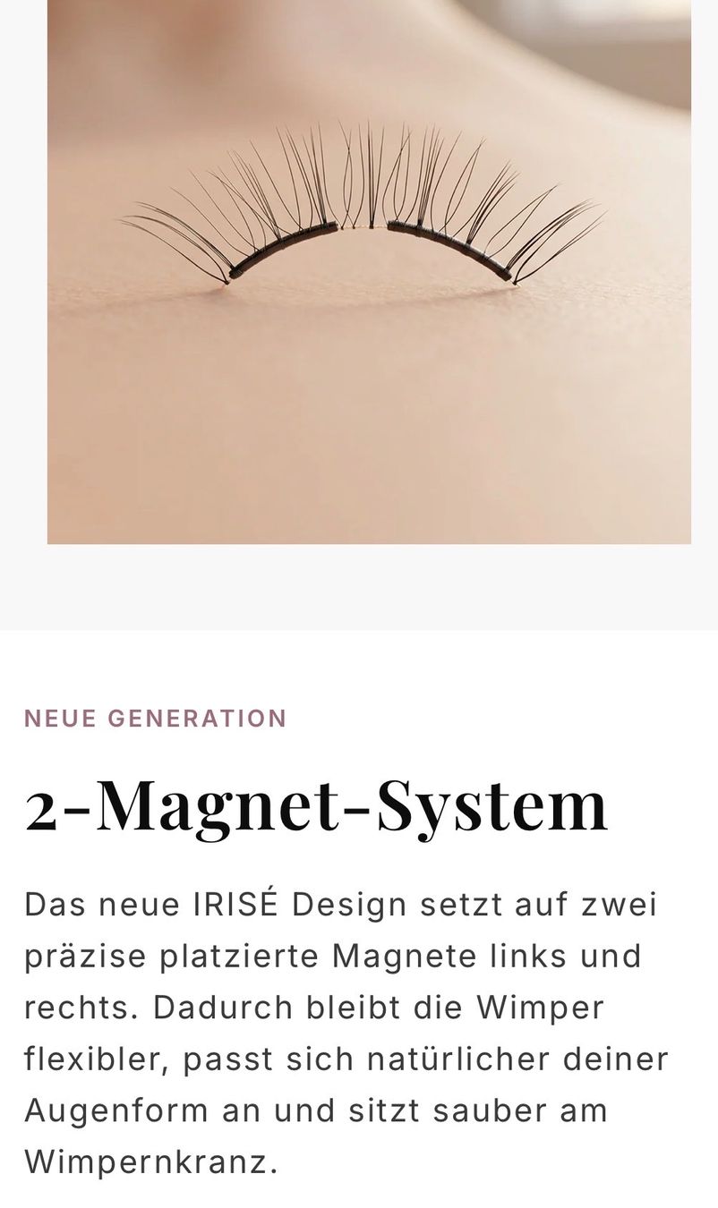 Maquillage: IRISÉ Magnetic Lashes 2-Magnet-System – D'occasion à Wigoltingen par Sashpa 1