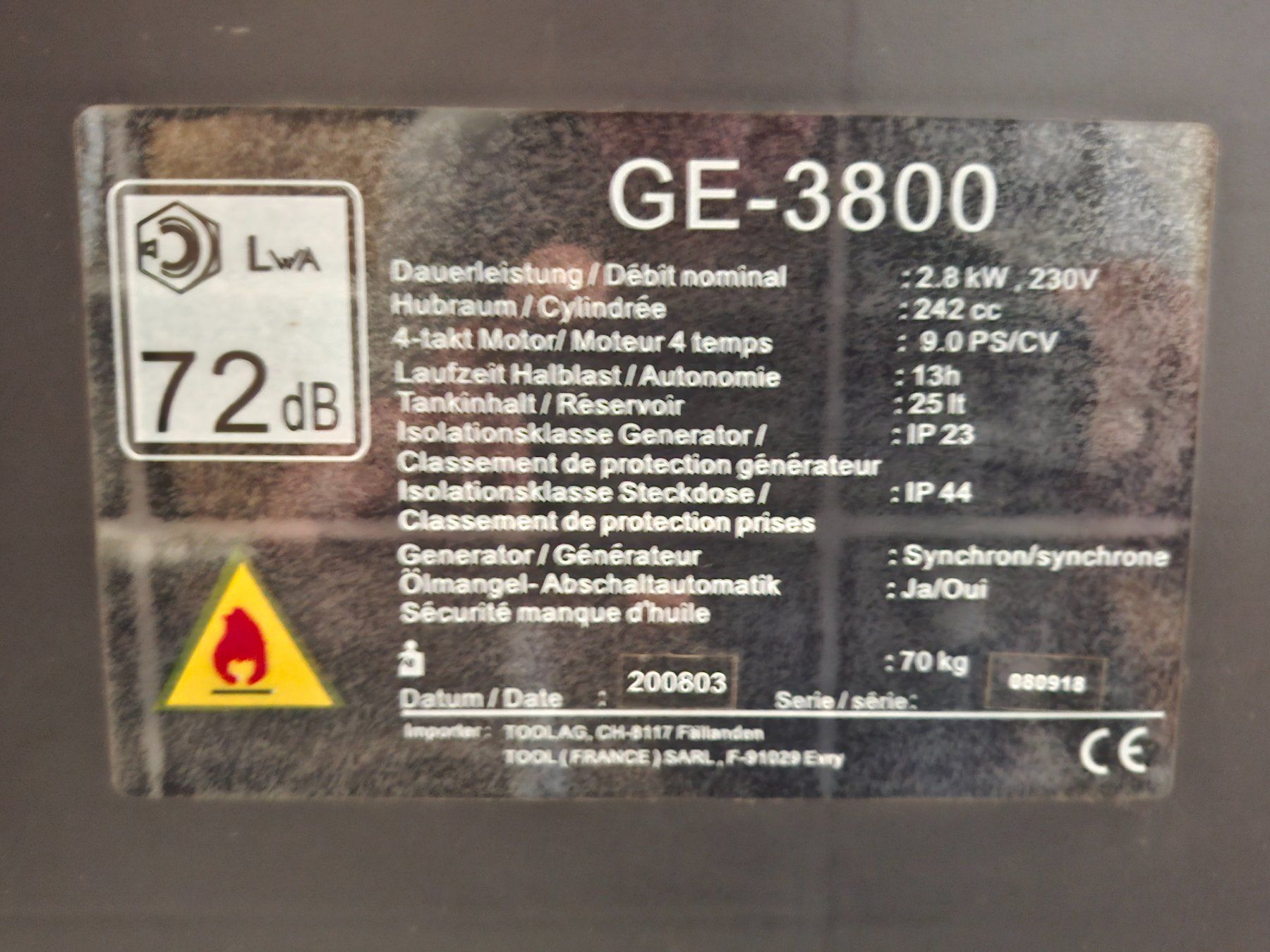Promac Generatori di corrente: Notstromaggregat – Usato da Attiswil venduto da Lolli5 3