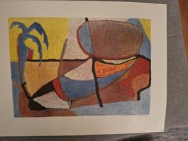 Originale, handsignierte Farblithografie von Harry van Kruin