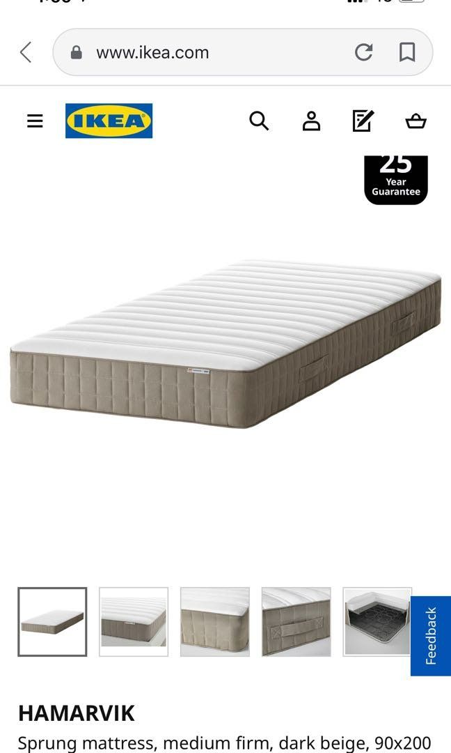 Ikea Materassi: Hamarvik mattress ikea 90 x 200 – Usato da Fahrwangen venduto da jareesten 1