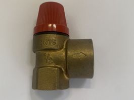6 x Membran- Sicherheitsventil 3 bar, 1/2", DN15, W&S