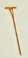 Hand Rechen, Laub oder Heu, Holz, Puppenstube, Bauernhof