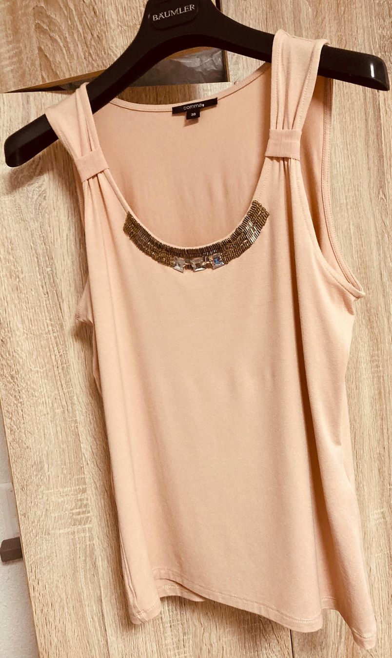 Comma Tops: Comma Top Grösse 38, rosé mit Schmuckapplikation – Neu (gemäss Beschreibung) aus rheineck von norwegianwood52