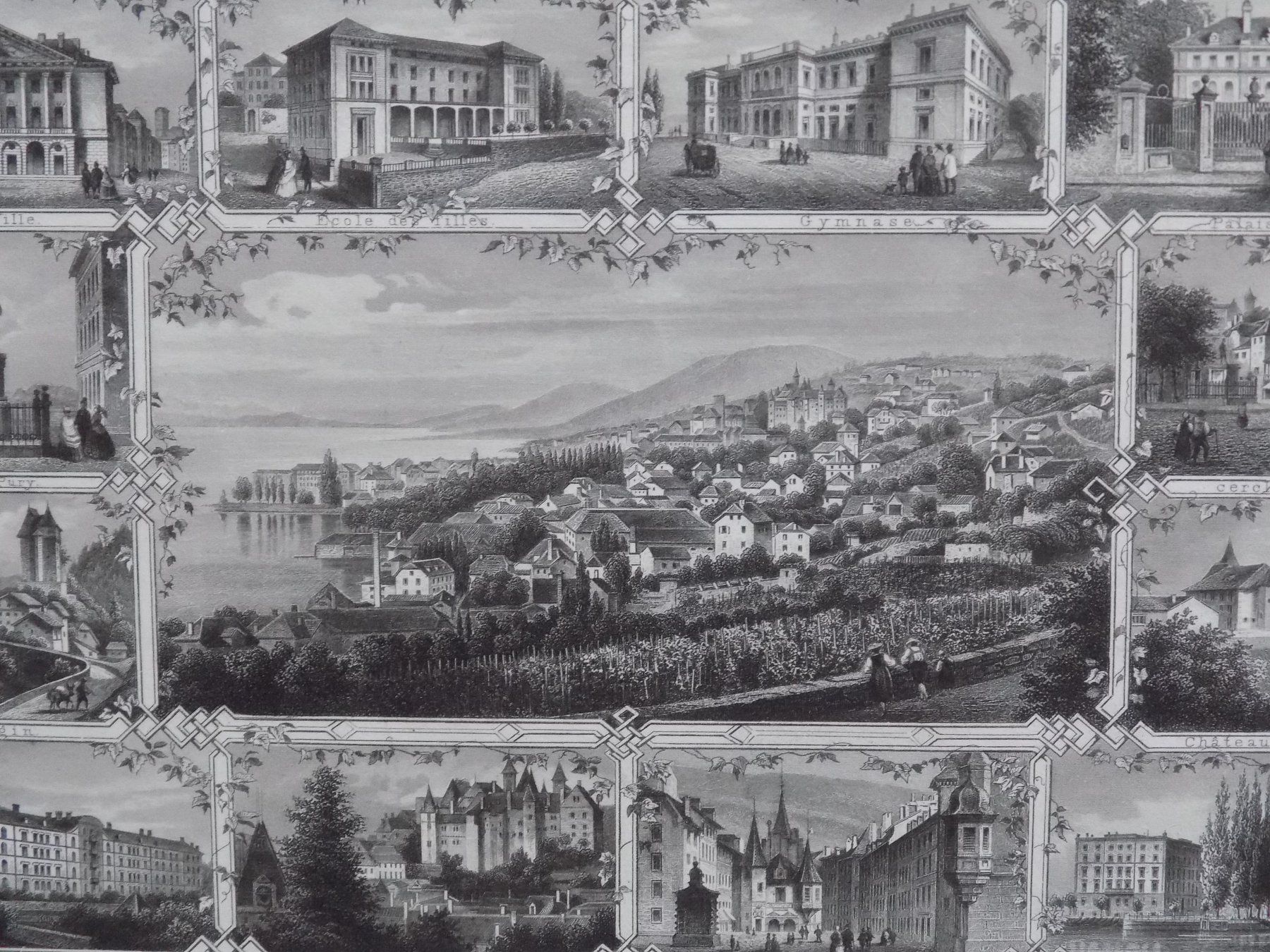 Gravures: Neuchâtel Souvenirblatt – D'occasion à Risch par Rischli15 1