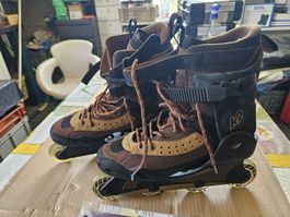 K2 Z-SE Euro Brown Inlineskates, Grösse 43.5. NEU...