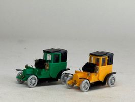 VE1- EKO zwei Vorkriegsautos gelb/grün