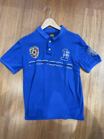 Porsche Poloshirt La Martina, Blau, Grösse M