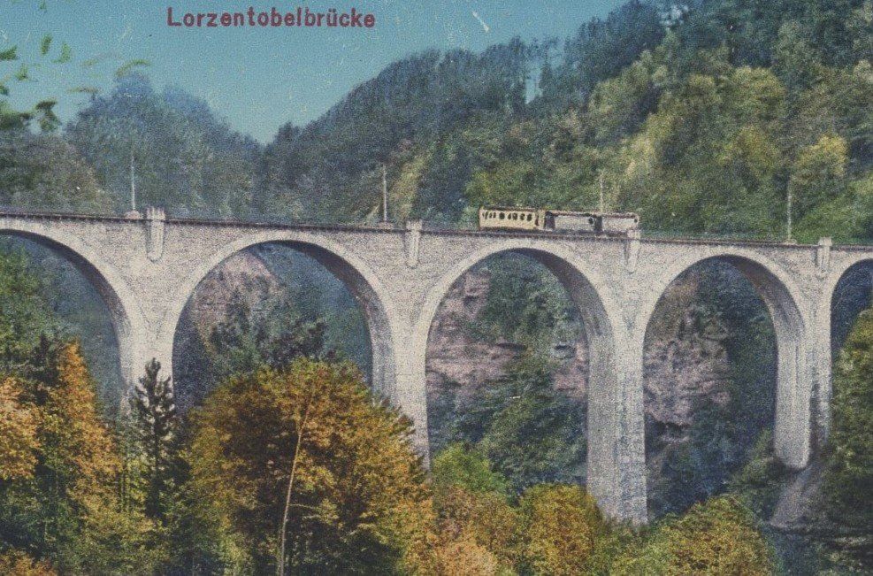 Ansichtskarten: Lorzentobelbrücke – Gebraucht aus Aarau von kufi44 1