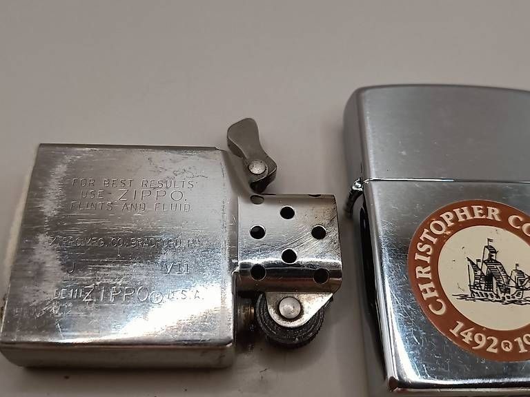 Zippo Feuerzeuge: Zippo Colombus 500 years 1991 – Gebraucht aus Pampigny von Calypso06 3