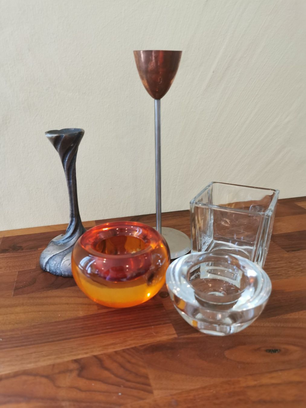 Kerzenständer: 5 Stk. Kerzenständer /-leuchter / Teelichthalter – Gebraucht aus Boniswil von Totomat-Lady2