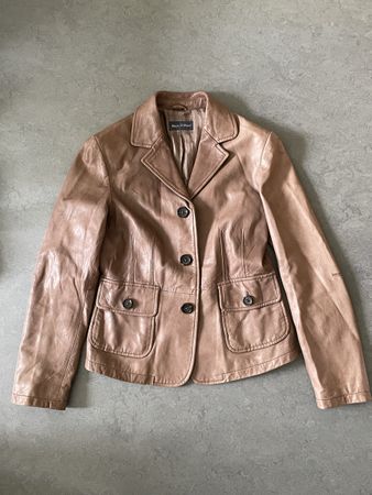 Marc O’Polo Lederjacke Beige Gr. 36
