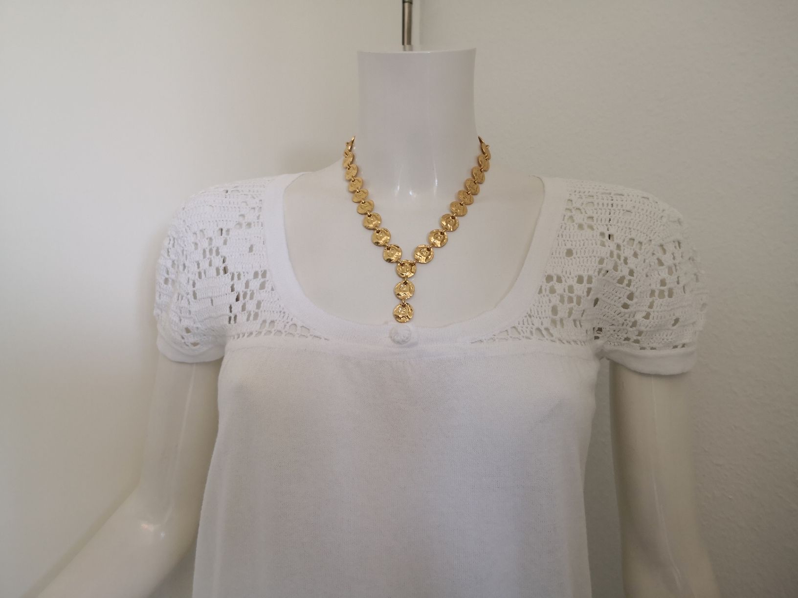 Mango Top: 🤩MANGO STRICK-HÄKEL-TOP WEISS – Nuovo (secondo la descrizione) da Olten venduto da Naja-Twins-Twins 9