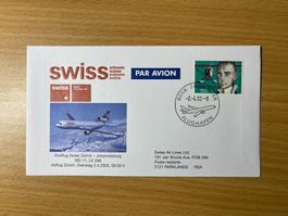Swiss Erstflug Zürich-Johannesburg 2002