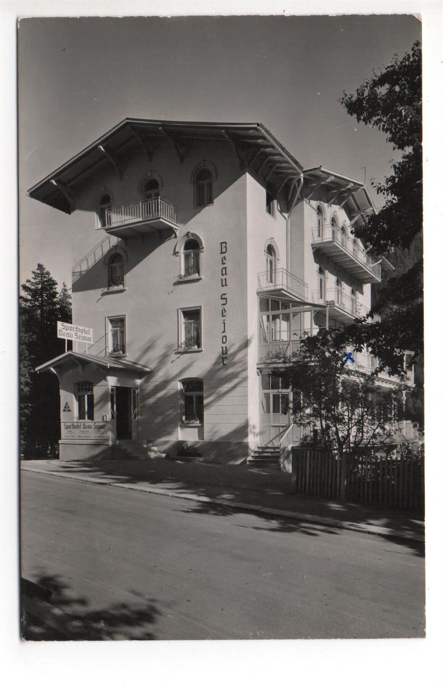 Cartoline postali: DAVOS Sporthotel Beau-Séjour – Usato da Jona venduto da philajona