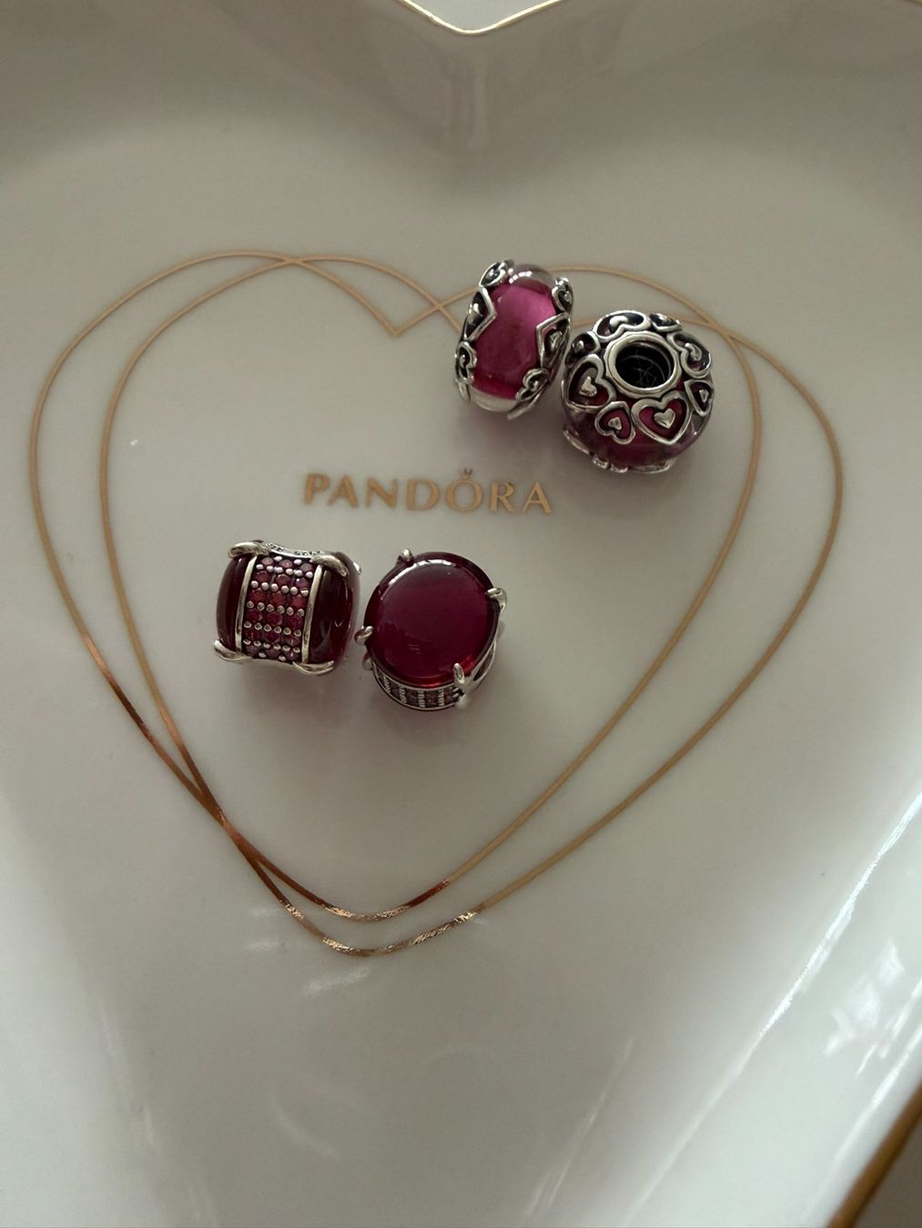 Pandora Ciondoli: Pandora Charms - Rosa Murano – Nuovo (secondo la descrizione) da Othmarsingen venduto da Pandabaerchen 1