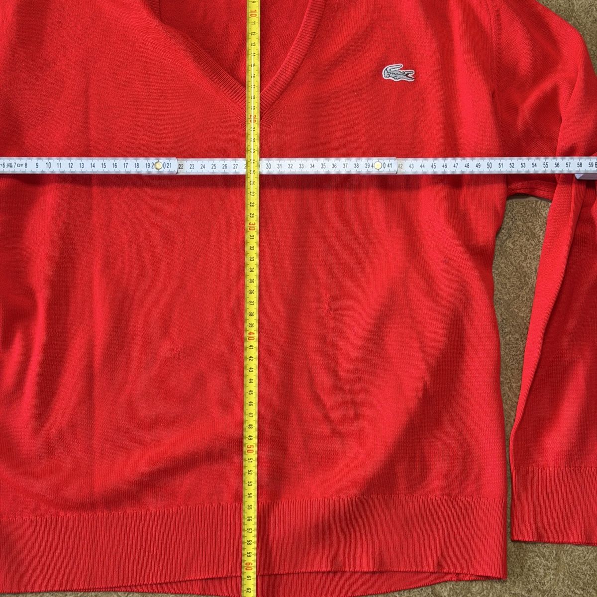 Lacoste Maglioni & Felpe: Lacoste Red V-Neck Sweater, Size 7, Classic Style! – Usato da Bülach venduto da Agixs. 5