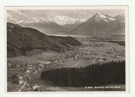 Heimberg mit Alpenblick im Kanton Bern Postkarte von 1956